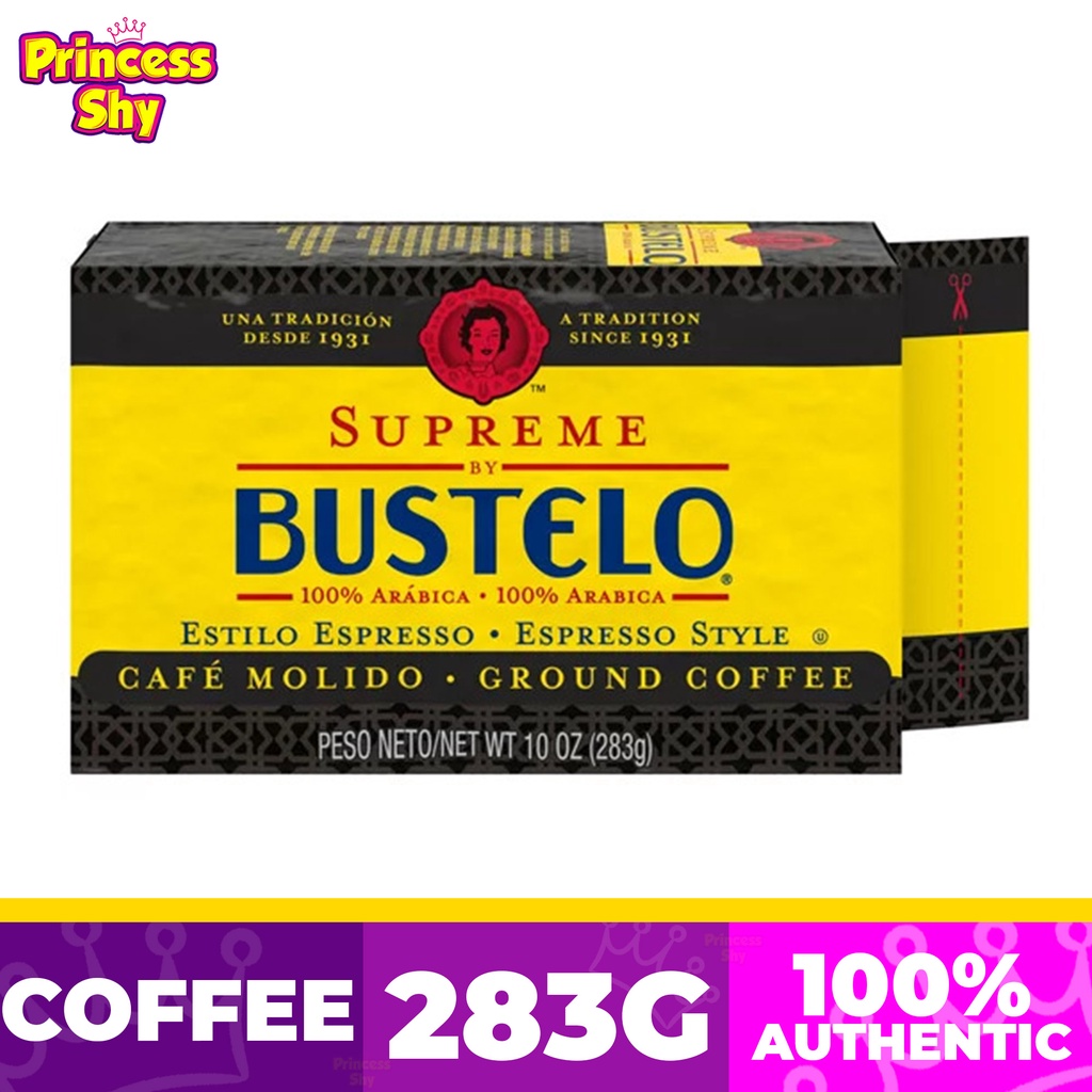 Supreme by Cafe Bustelo Espresso Style Dark Roast Ground Coffee Brick