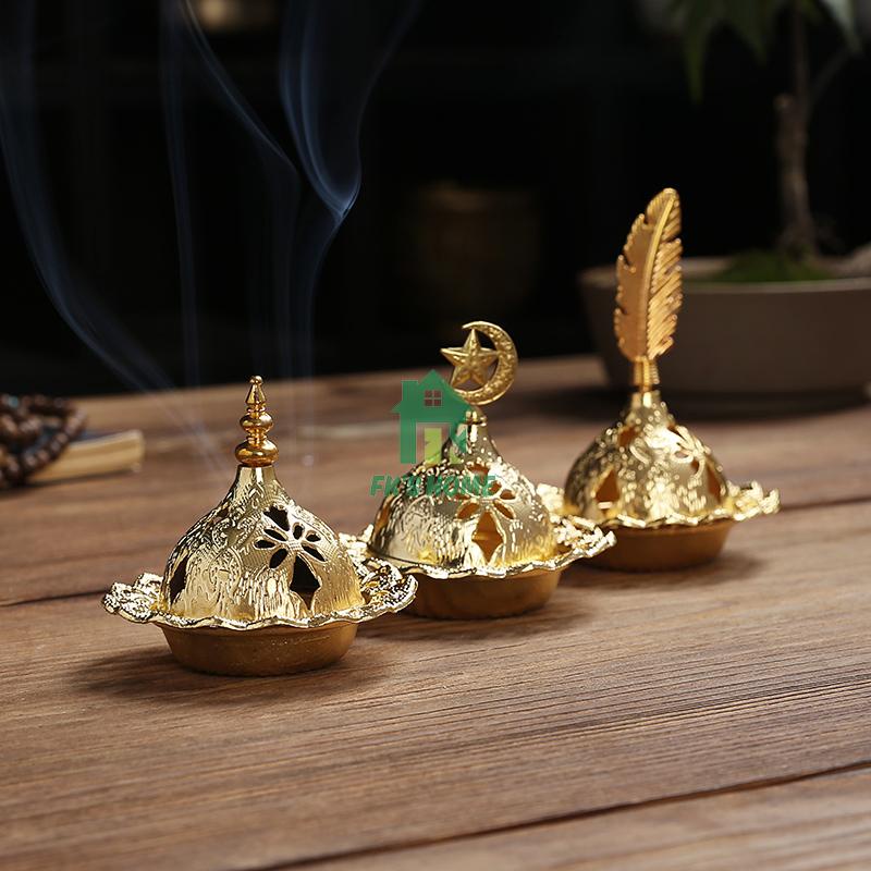 Arabian Mabkhara Luxury Golden Bakhoor Burner Incense Burner