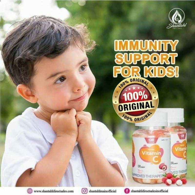 100 Authentic Dr. Vita Vitamins C for kids (Lychee flavored Gummies
