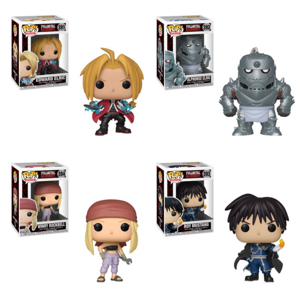 Funko Pop Fullmetal Alchemist Set of 4 