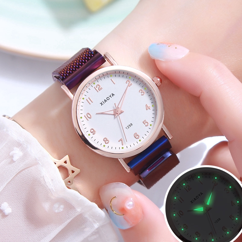 Mini Quartz Watch For Women Small Size 24mm Dial PU Leather Strap