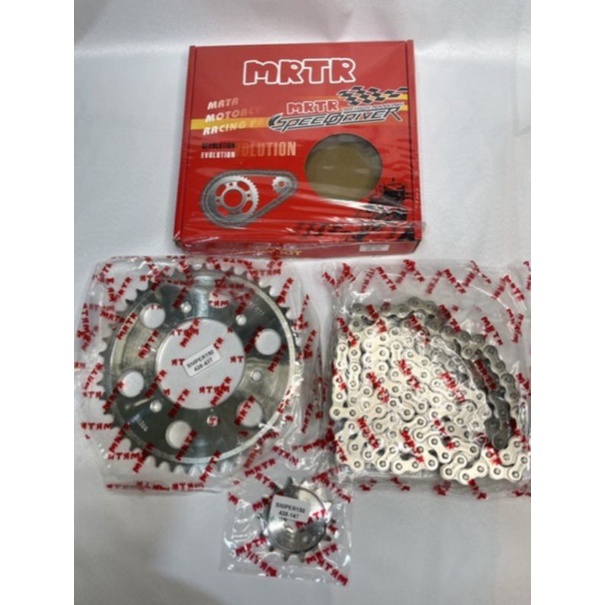 MRTR CHAIN & SPROCKET SET SNIPER 150 ( 428/14/43T 130 L) Shopee