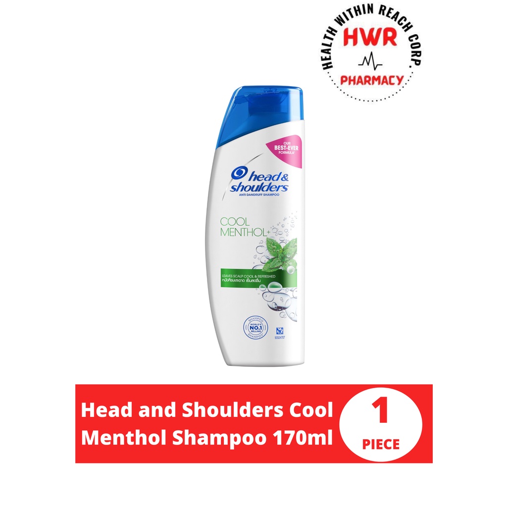 Head and Shoulders Cool Menthol Shampoo 170ml | Shopee Philippines