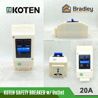 Koten Safety Breaker with Universal Outlet 20A (For Aircon) | Shopee ...