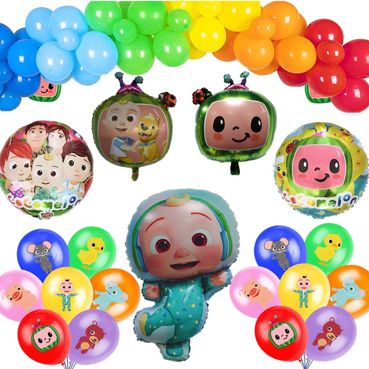 Coco Melon Foil Balloons Jj Coco Melon Baby Birthday Party Decoration Balloon Party Event Decro Shopee Philippines