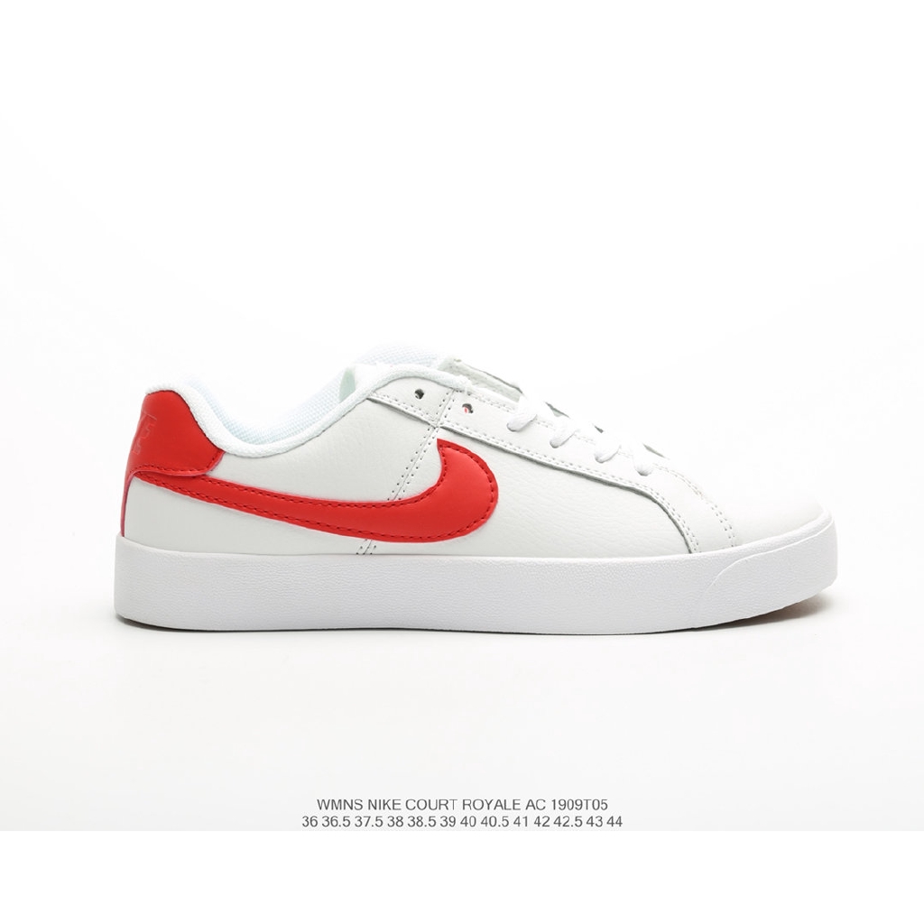 nike court royale white red