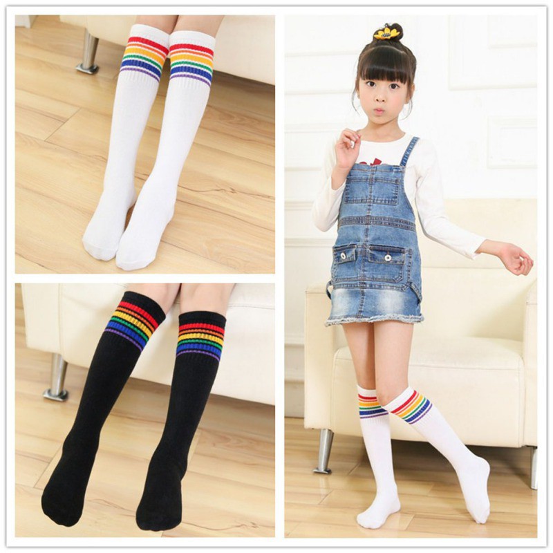 kids striped knee socks