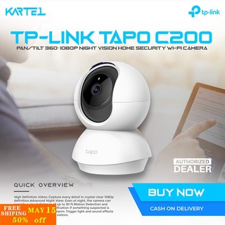 ☎┇TP-Link Tapo C200 360° 1080P Pan/Tilt Home Security Wi-Fi Camera | WiFi Camera | TP LINK★1-2 days