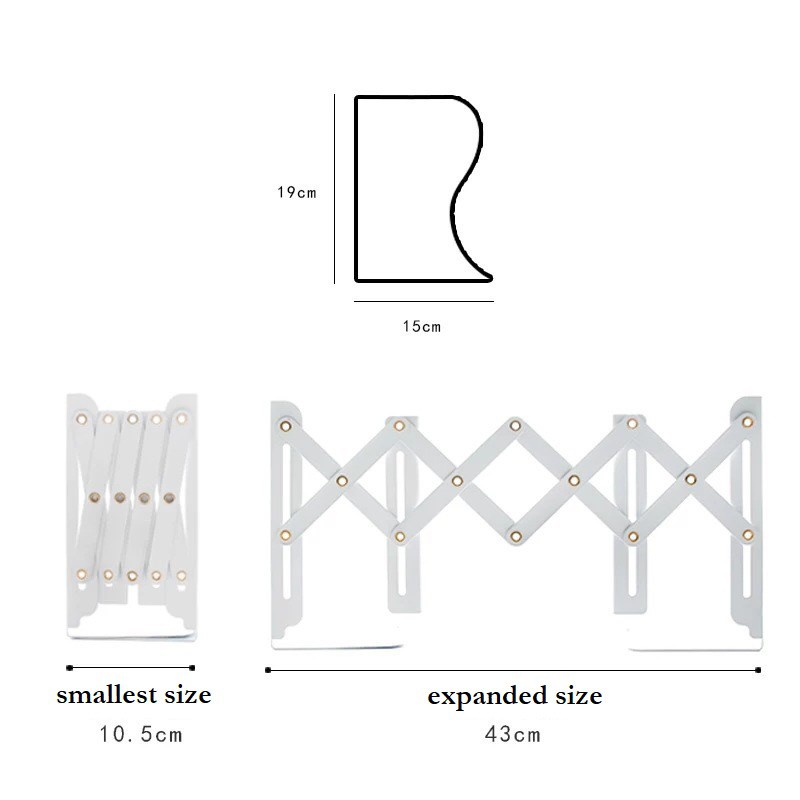 特別価格NUOBESTY 2Pcs Expandable Bookend Desktop Wire Book Rack File Holder  Stand M好評販売中 【75%OFF!】