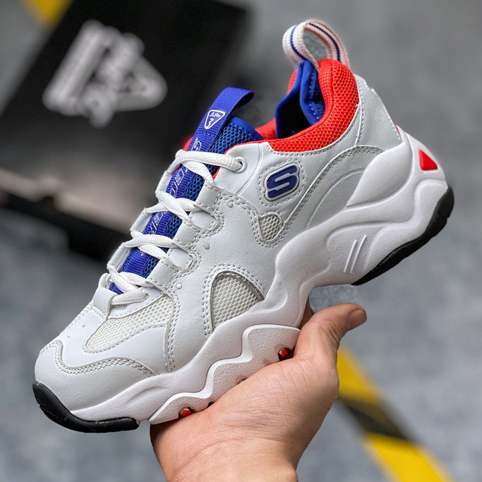 skechers blue tennis shoes
