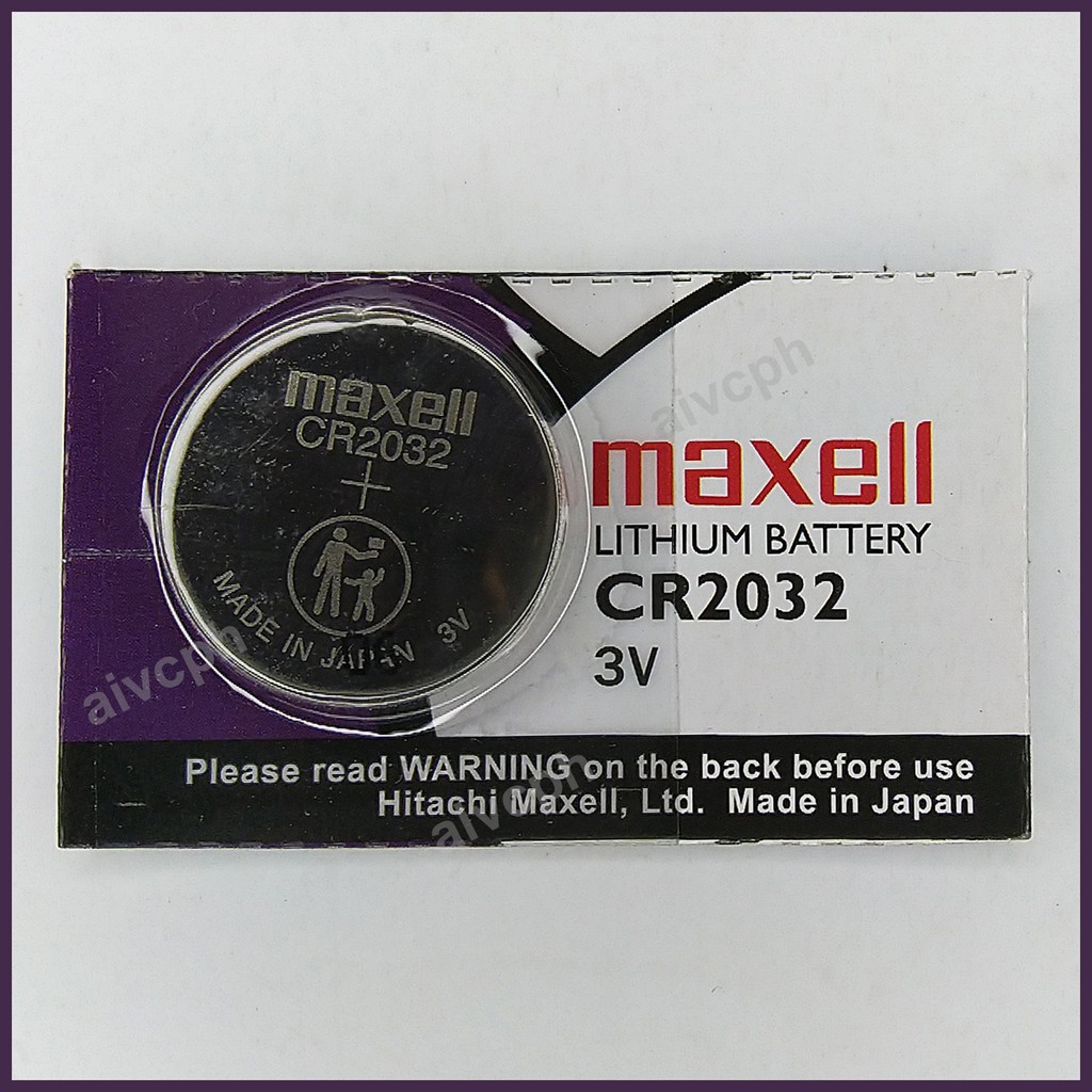 Maxell CR2032 Battery 3V Lithium Coin Cell Button CR 2032 CR2032