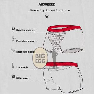 Health Care Boxer Magnetic Therapy Briefs for Men Elastic Casual ...