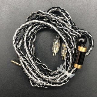 JCALLY Black Silver Mixed JC08 5N OFC 8 Core Earphone Upgrade Cable for KZ ZST ZSN Pro ZS10 Pro ZSX