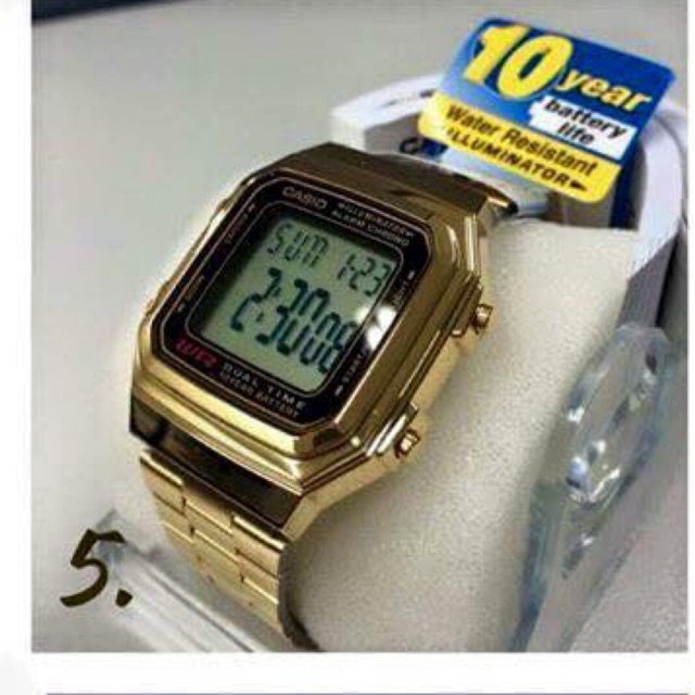 casio a178 gold