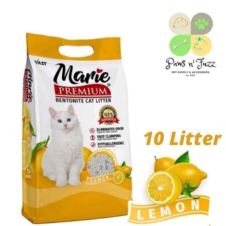 Marie Premium Cat Sand 10 Litter ( 8 Kgs) - Lemon, Lavender, & Charcoal Scent