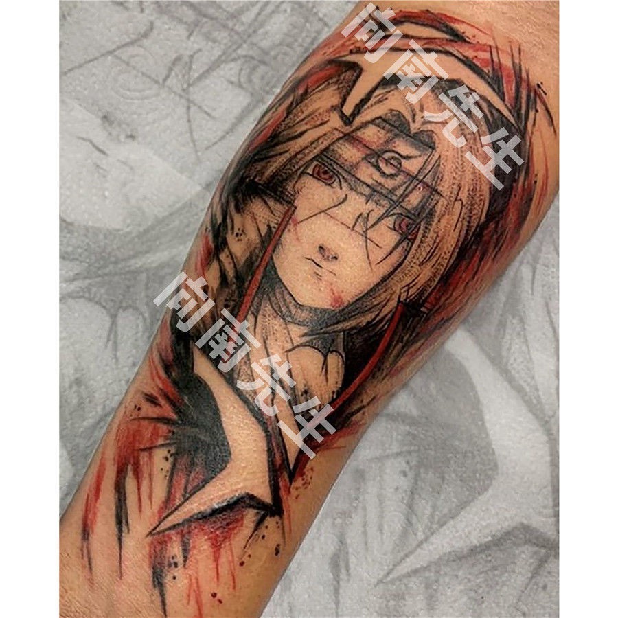 Southward Anime Naruto Sasuke Itachi Tattoo Stickers Cool Painted Tattoos Simulation Flower Arm Wa Shopee Philippines