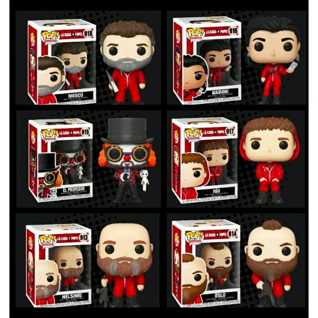 money heist funko pops