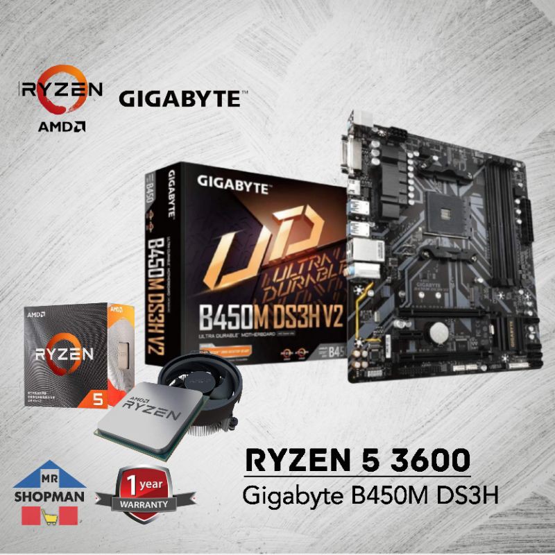 Gigabyte b450m ds3h ryzen 5 2600 разгон