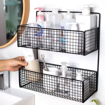 Basket Storage Basket Dormitory Bed Wall Shelf ins Wind-blown things ...