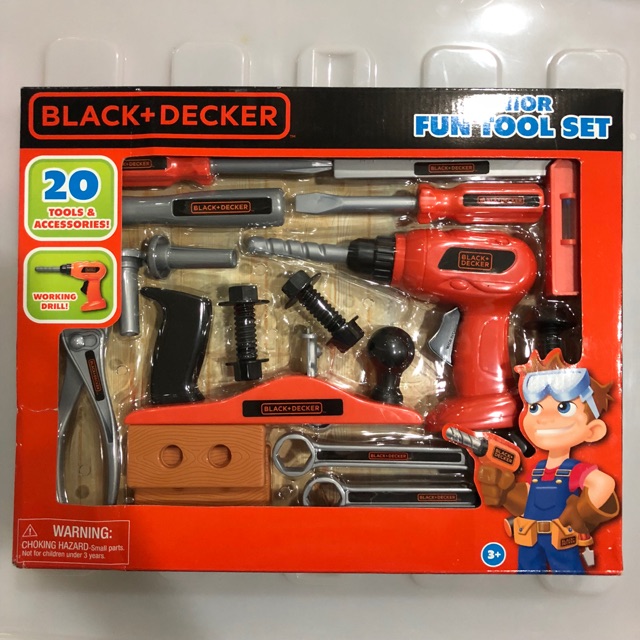 black and decker junior fun tool set