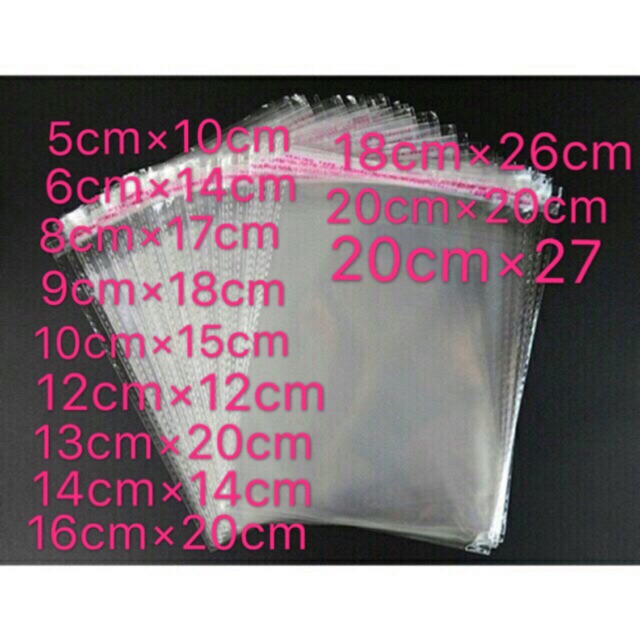 Small Opp plastic with adhesive reseable per 100 pcs | Shopee Philippines