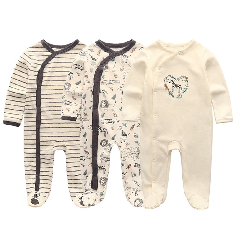 3 PCS Baby romper Baby Jumpsuit Cotton Baby Long Sleeve Newborn Jumpsuit baby  clothes 0-12M | Shopee Philippines