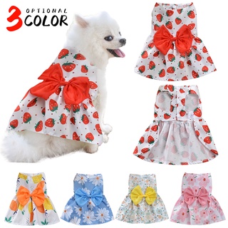 Dog dress for Female Pet Cat Puppy Floral Princess Skirt S-XL