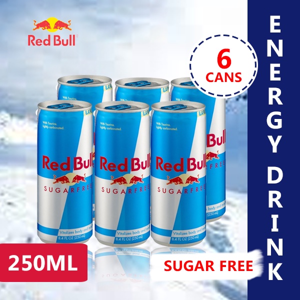 Red Bull Sugar Free (6 Cans), Energy Drink 250ml | Shopee Philippines