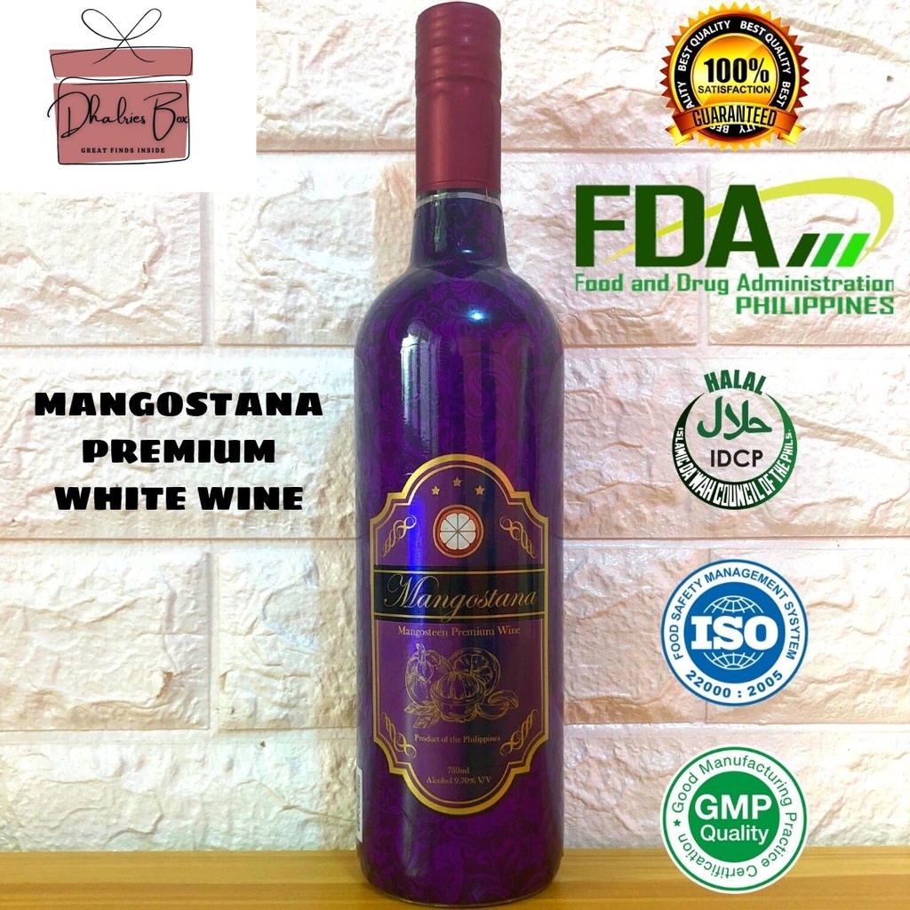 MANGOSTANA Premium White Wine Mangosteen (750 ml) FDA Approved and