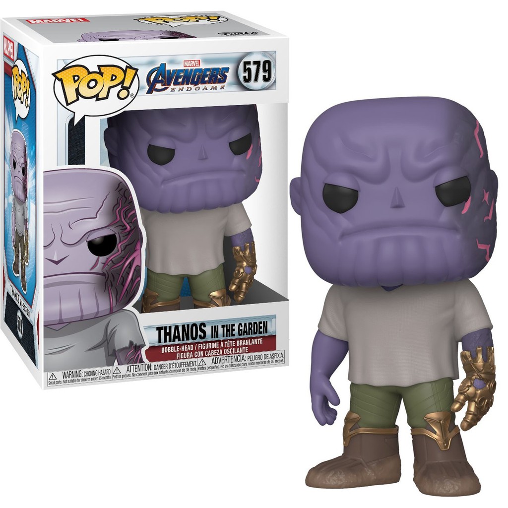 funko pop thanos in the garden