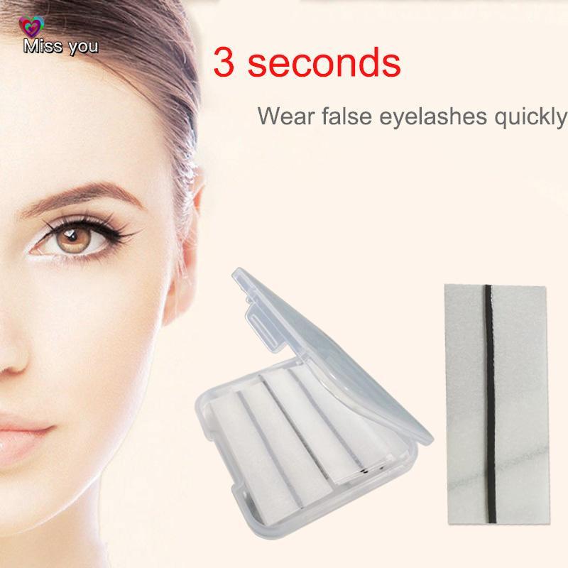 10Pieces Reusable SelfAdhesive GlueFree Eyelash Glue Strip False Eyelashes Eyelashes Sticker U