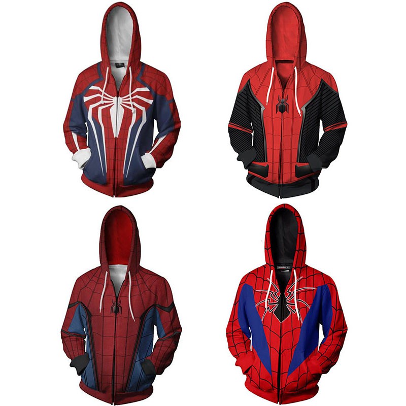 spider man in a hoodie