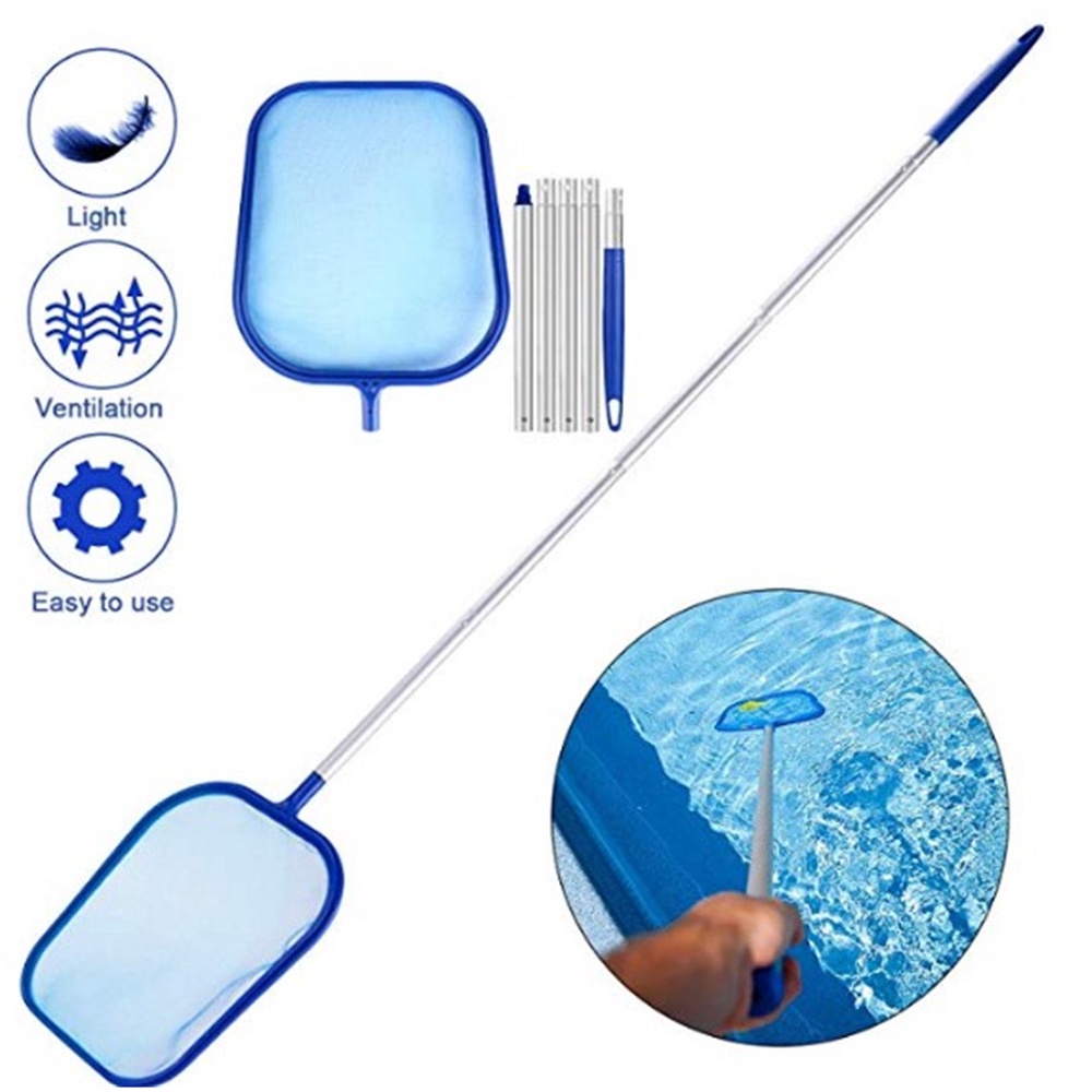 45 Inch Pool Cleaning Net with Pole Swimming Pool Cleaner Net with 5