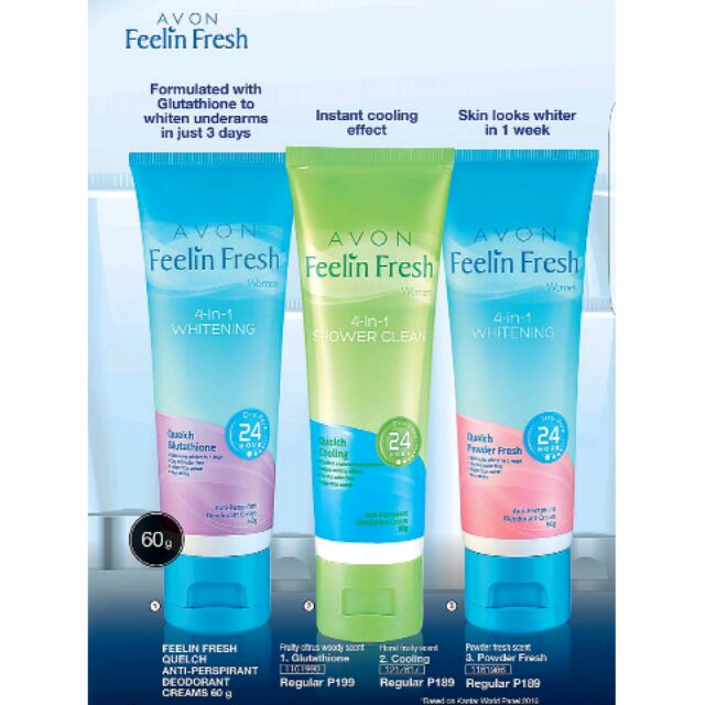 AVON FEELIN FRESH DEO CREAM 60G Shopee Philippines