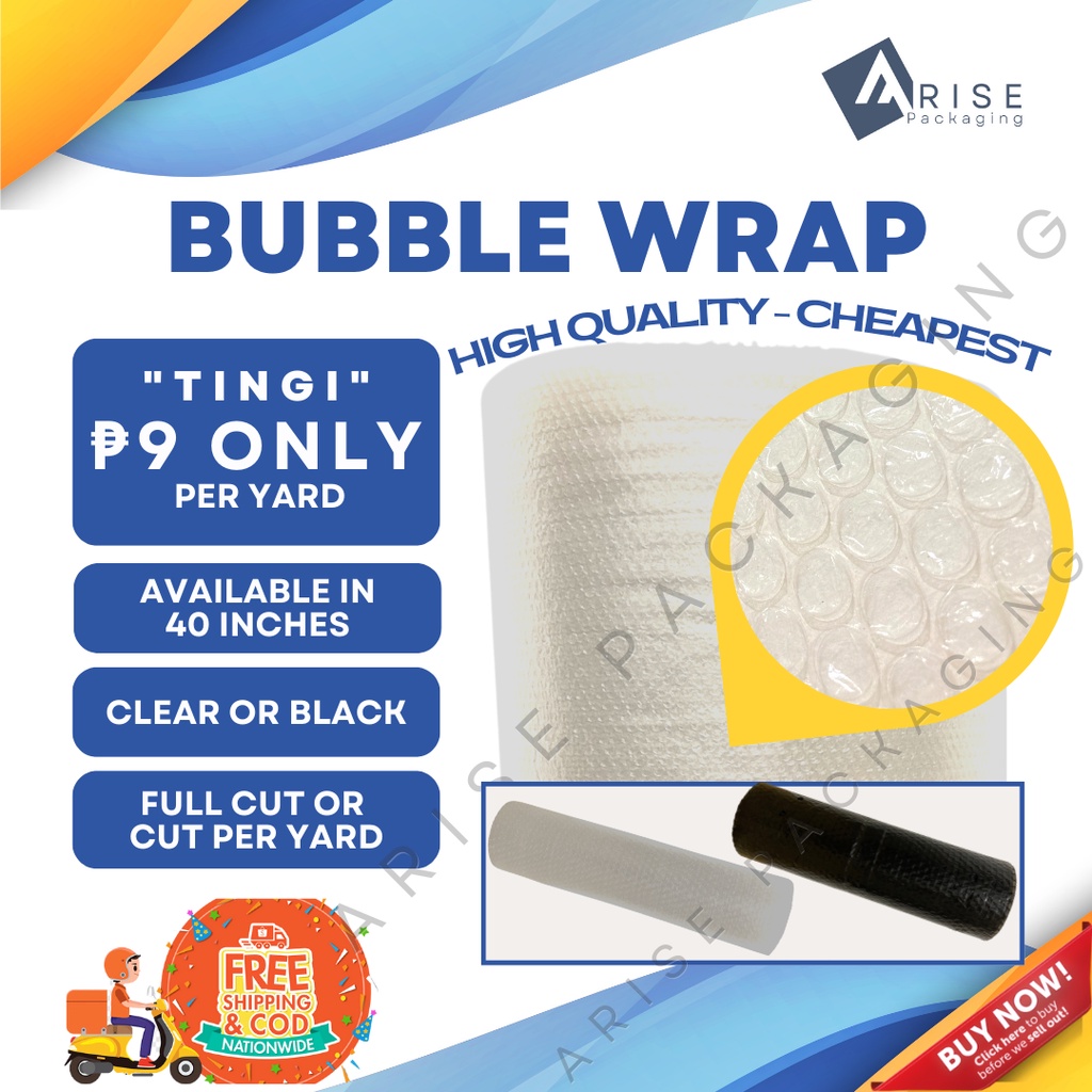 TINGI 40in x 1yard Bubble Wrap [PRICE IS PER YARD] [COD Available