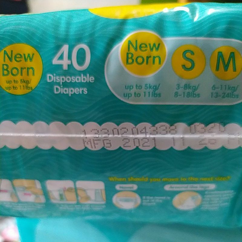 SALE Pampers Newborn diaper Taped 160pcs only