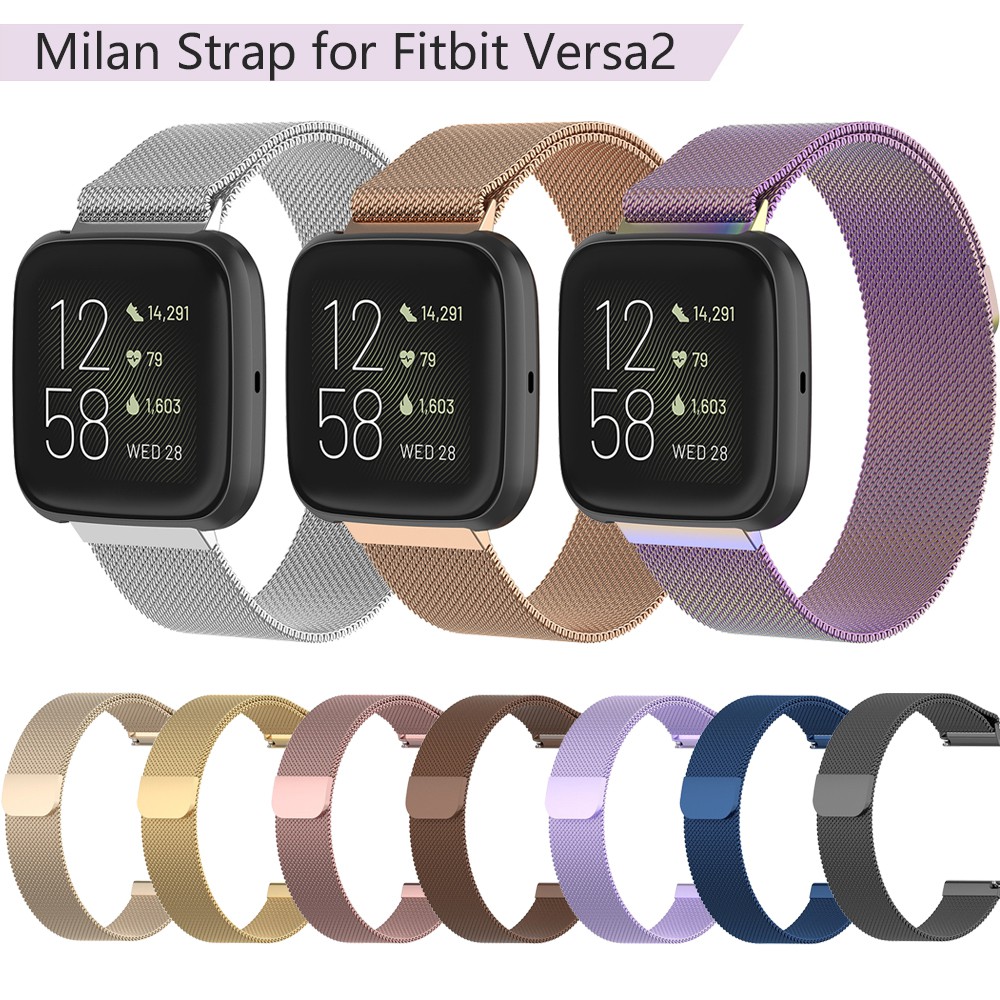 fitbit versa silver strap