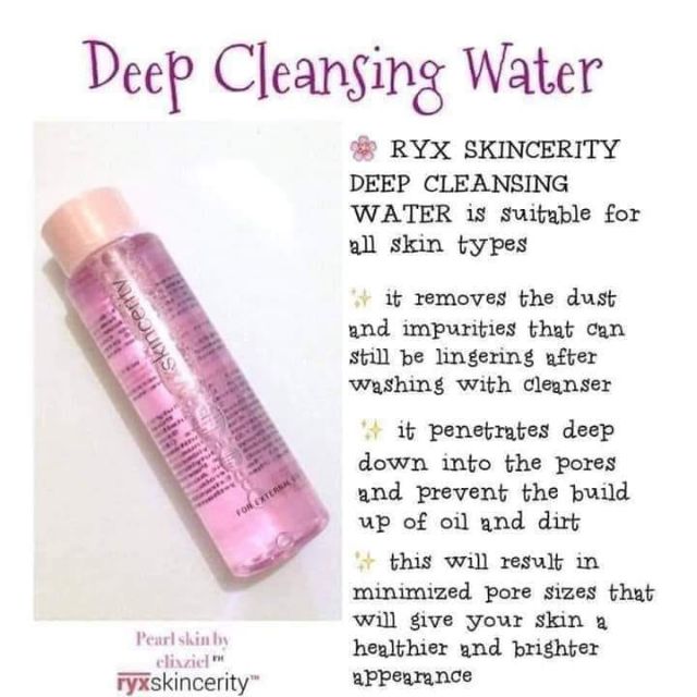 ryx deep cleansing water