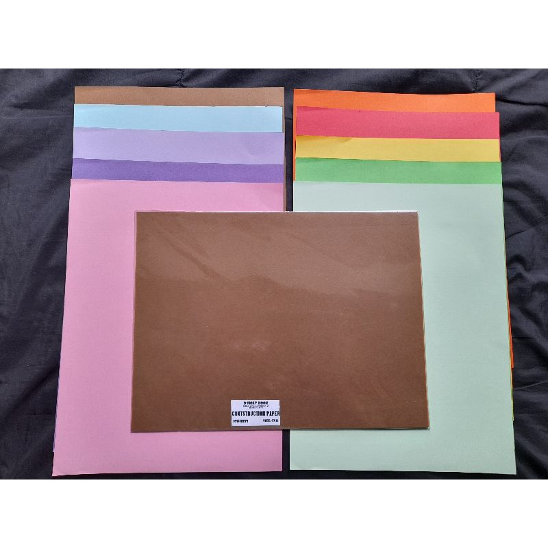 Construction Paper SINGLE COLOR/ASSORTED(A4, 9x12) Shopee Philippines