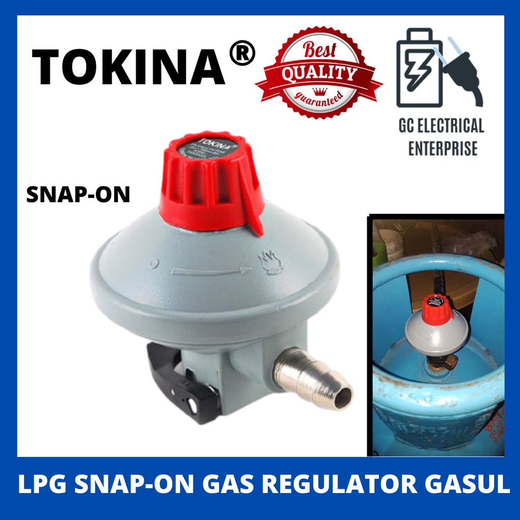 TOKINA LPG SNAPON GAS REGULATOR GASUL (DE SALPAK) LPG REGULATOR Heavy