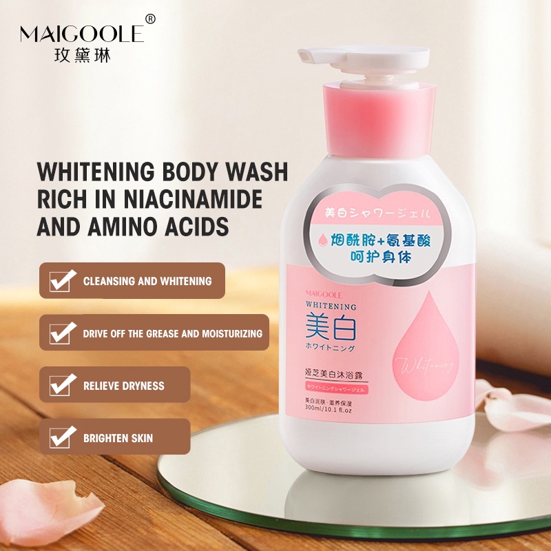 Amino Acid Body Wash Whitening Nicotinamide Liquid Body Soap Bath Body