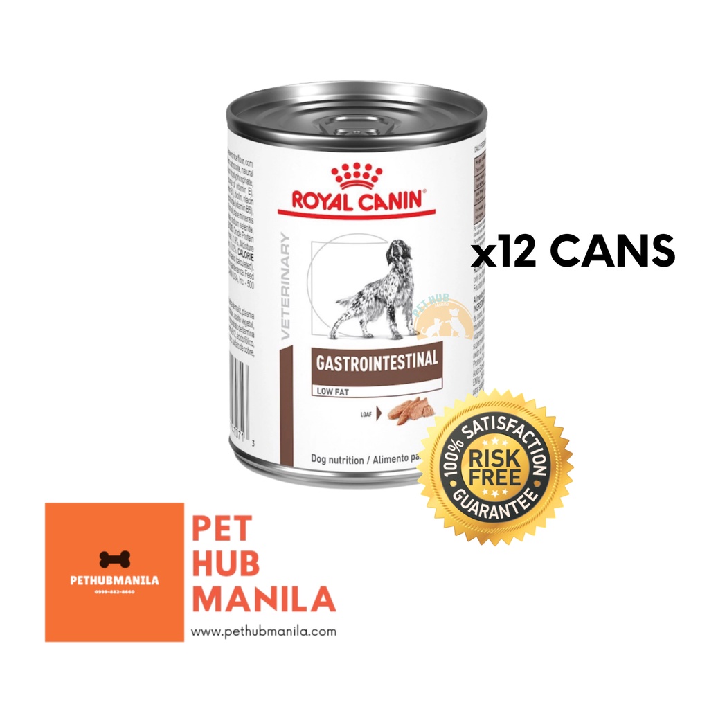 Royal Canin Gastrointestinal Low Fat Wet Dog Food 400g (x12 Cans