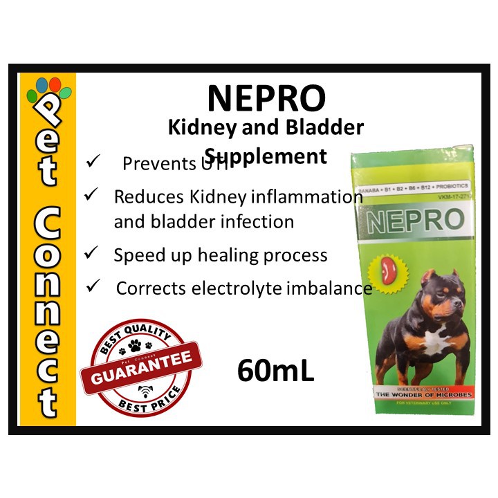 NEPRO Kidney and Bladder Supplement for Dogs, Cats and Birds 60mL ...