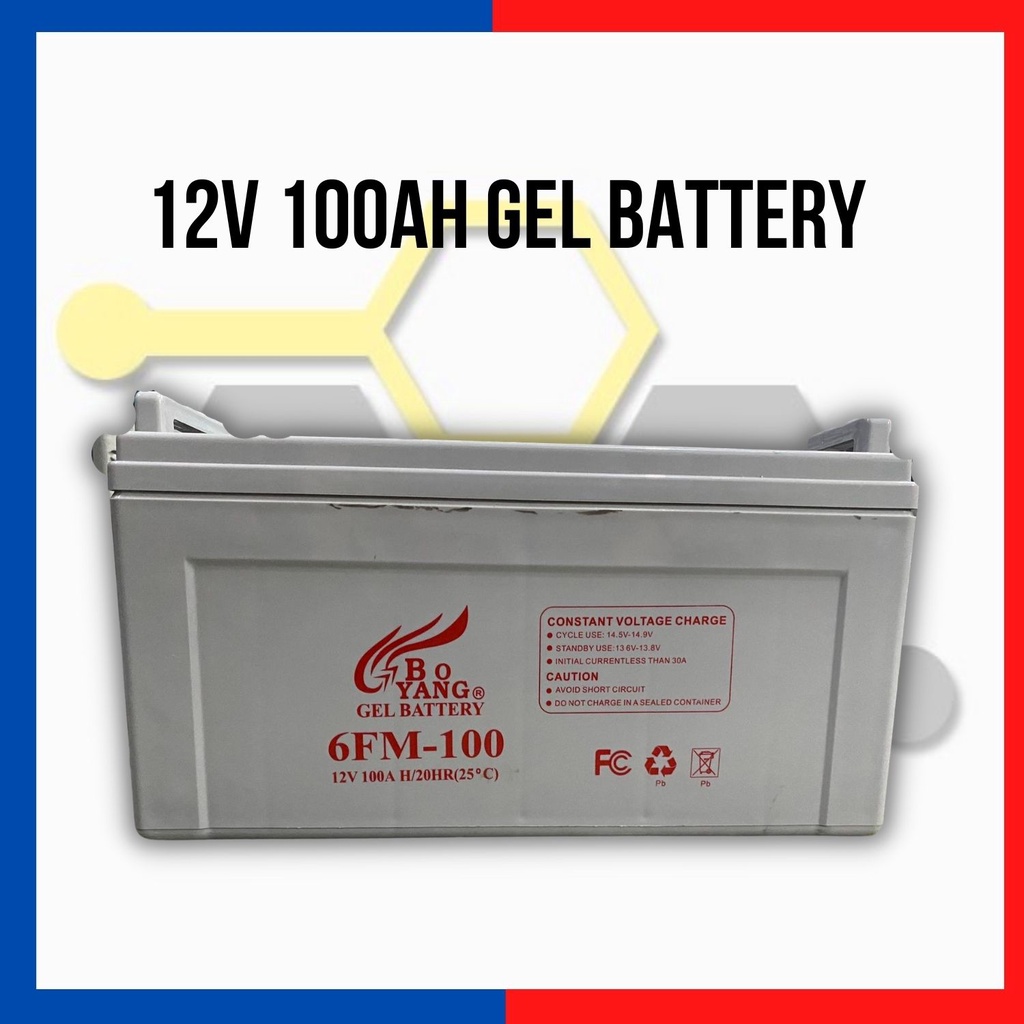 12V 100Ah / 150Ah Gel Battery BoYang Good for Solar Setup Shopee