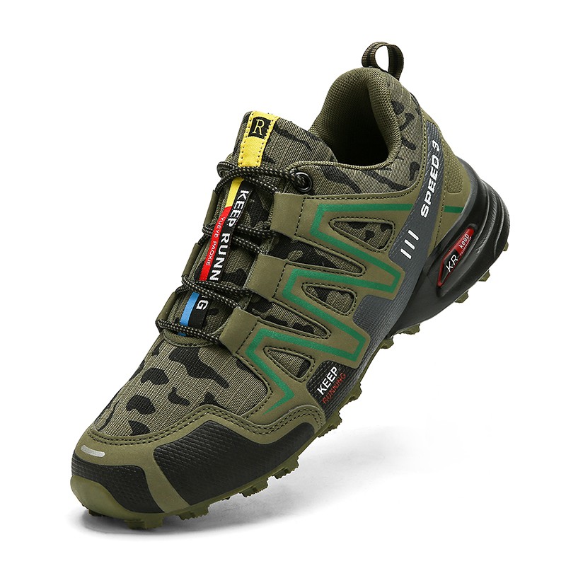 Outdoor Hiking Shoes Men Camouflage Waterproof Trail Running Sport