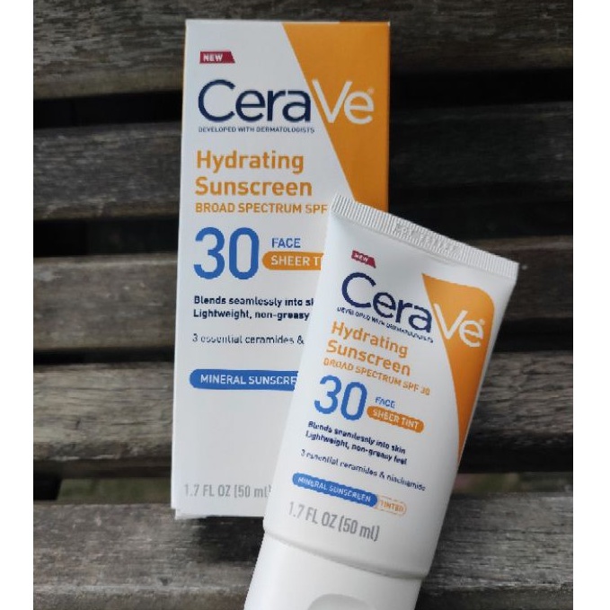 CeraVe Hydrating Sunscreen Sheer Tint Broad Spectrum SPF 30 (Exp 2023 ...