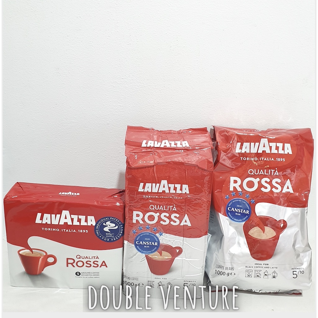 Lavazza Qualita Rossa Coffee Beans/ Ground Coffee 2x250g, 1kg Shopee