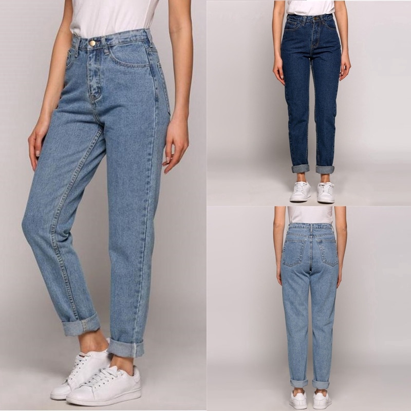 high waisted loose jeans