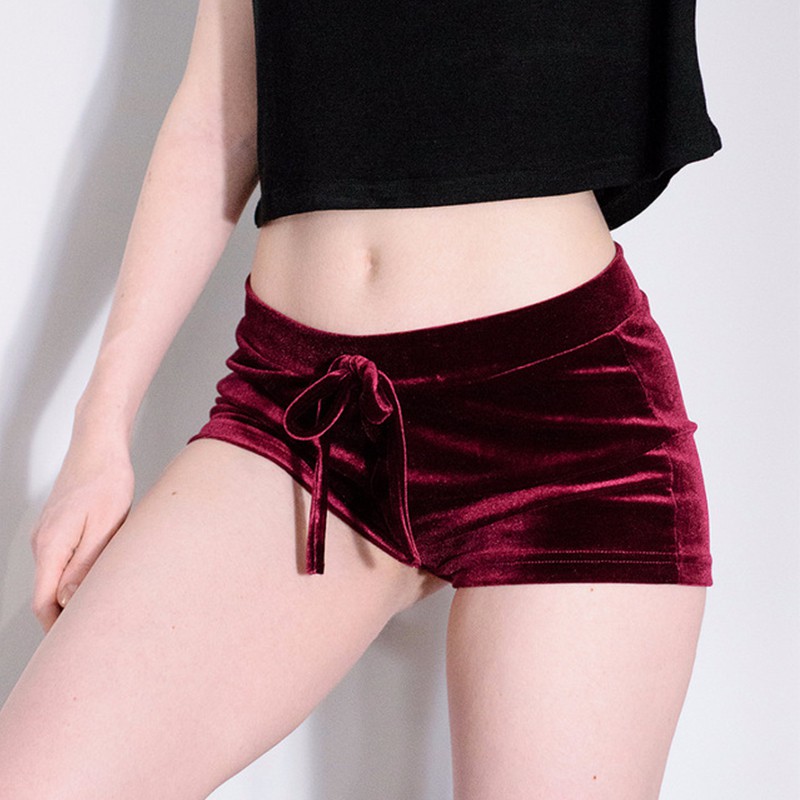velvet hot pants
