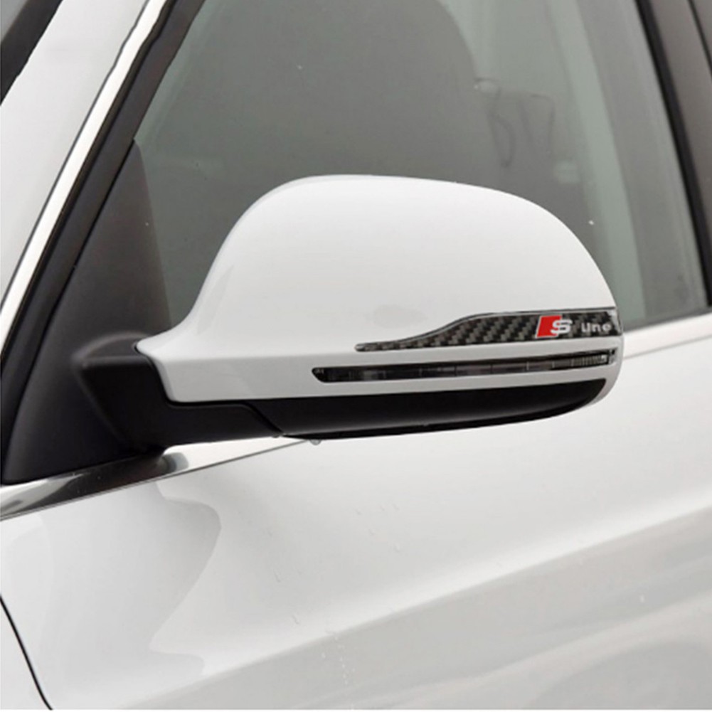 Carbon Fiber Car Rearview Mirror Anti-scratch Sticker For Audi A6L A4L Q5 A3 Q3